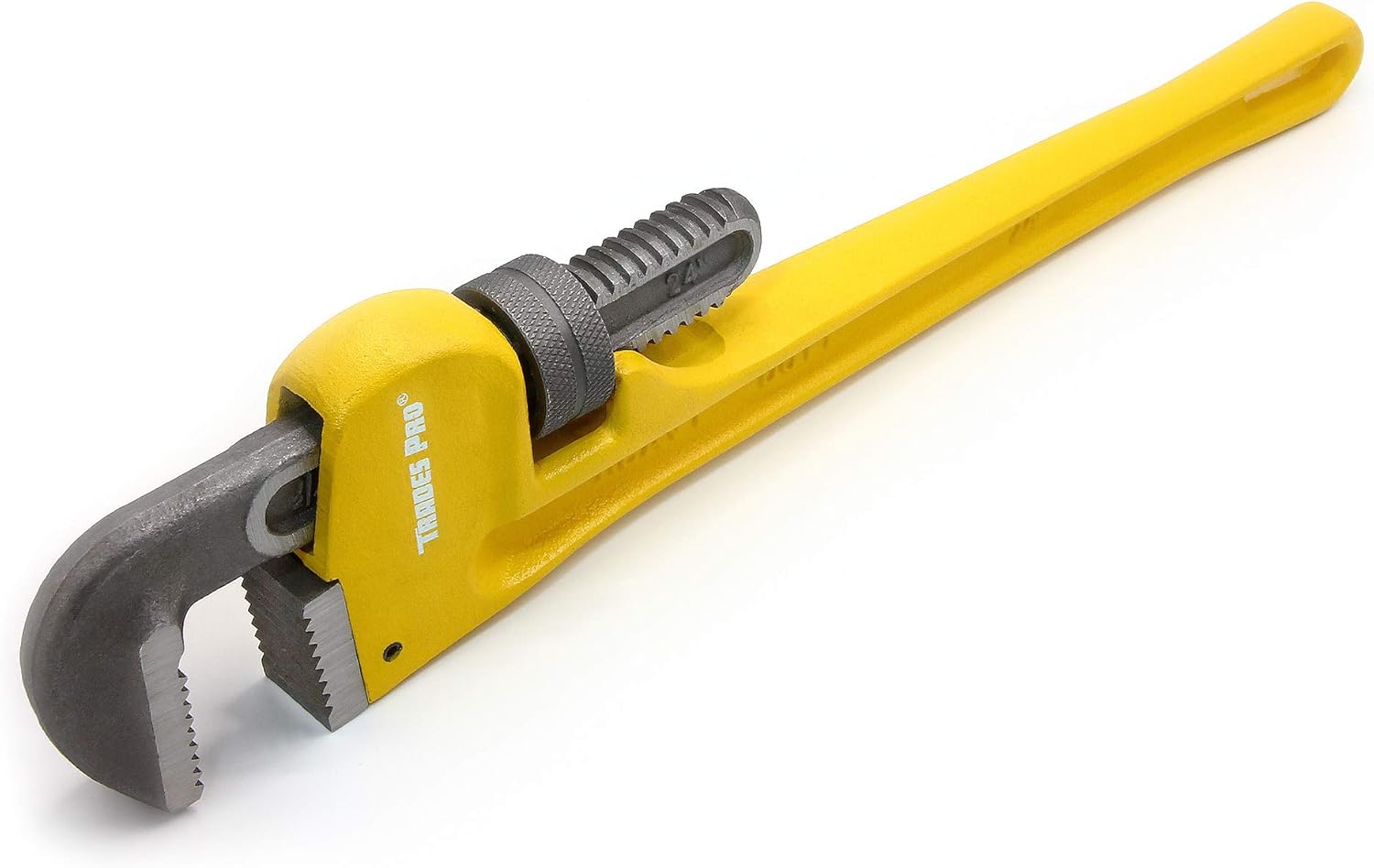 14-Inch Heavy Duty Pipe Wrench, Yellow - Pack of 2 N556305