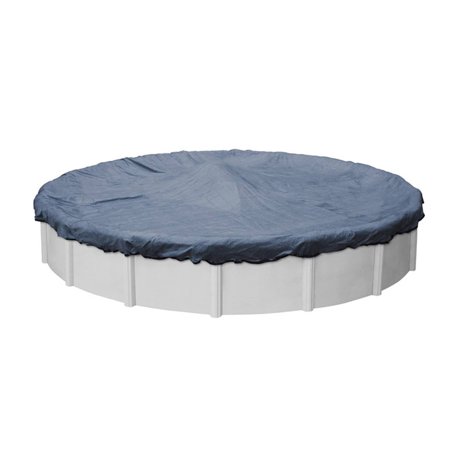 Blue/Black Round Winter Pool Cover V7436