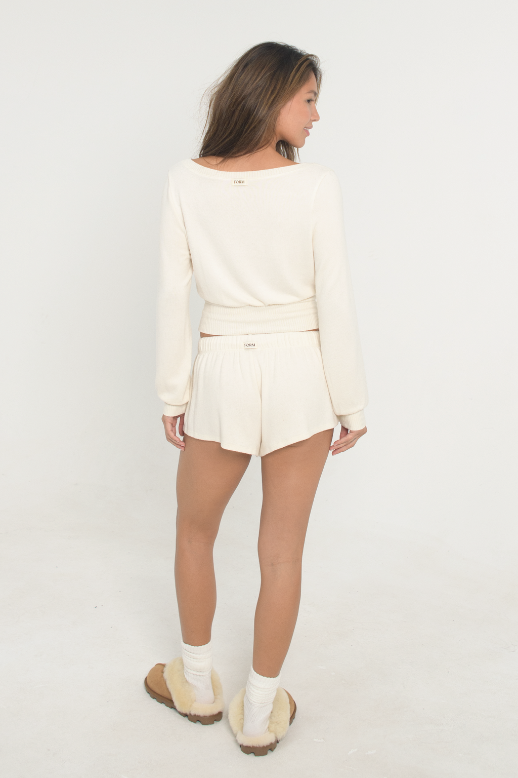Sweater Shorts - Cloud