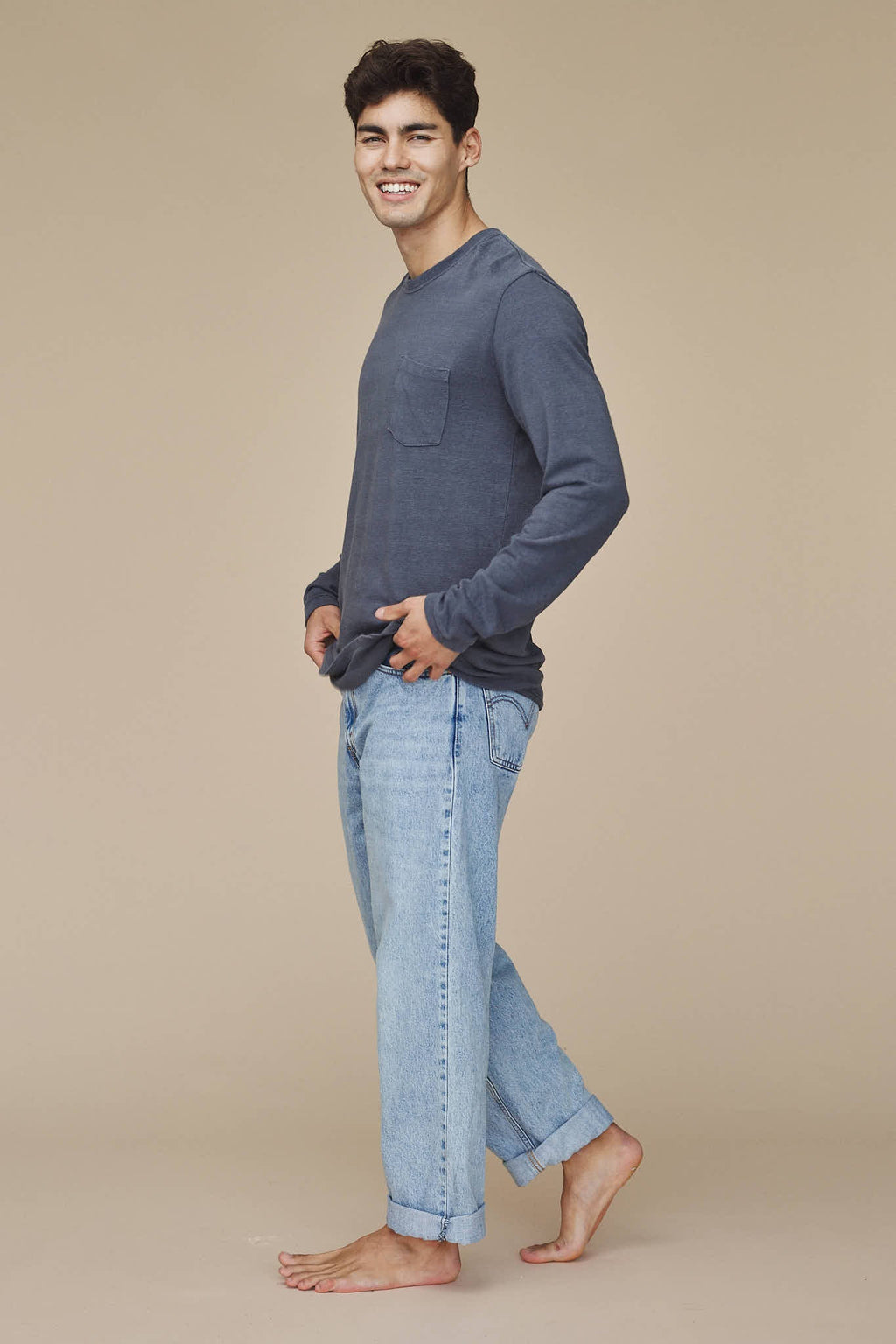 Baja Long Sleeve Pocket Tee