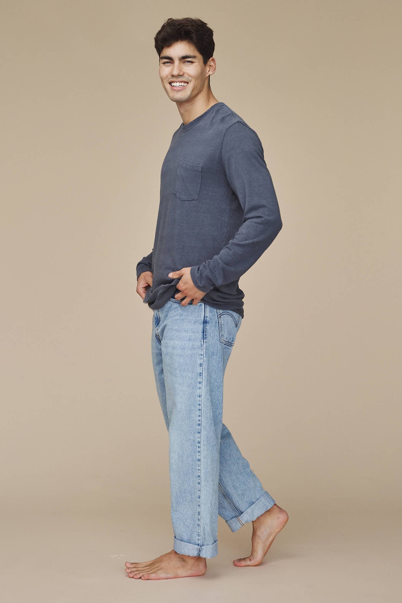 Baja Long Sleeve Pocket Tee