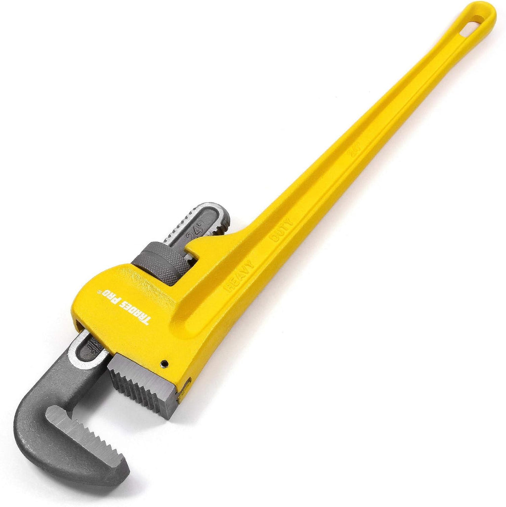 14-Inch Heavy Duty Pipe Wrench, Yellow - Pack of 2 N556305