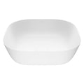 Matte Stone Vessel Bathroom Sink (White) E226