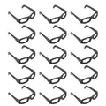 Black Frame Glasses Plastic 60 Pcs S5351