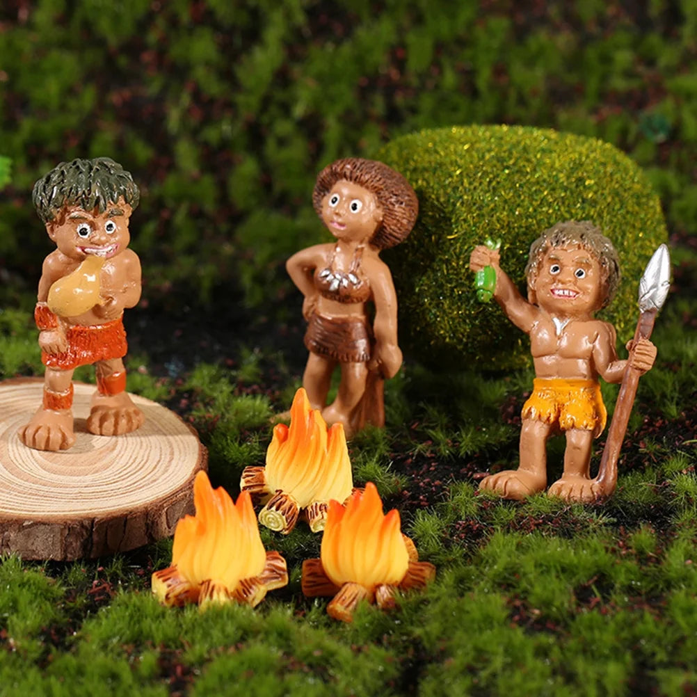 80 Pcs Resin Miniature Fireplace Campfire Playset Toy R750204