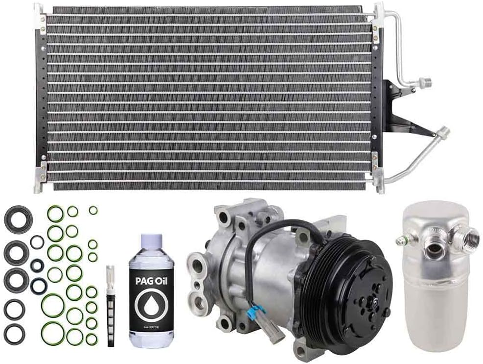 A/C Kit with Compressor Condenser & Drier for Chevy Tahoe Silverado GMC Sierra Yukon T424