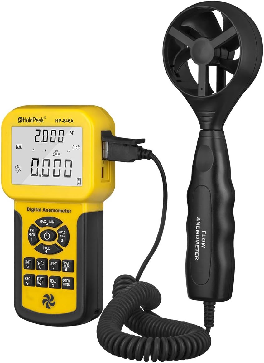 Digital Auto Calculate CFM Anemometer with Back Light V5311