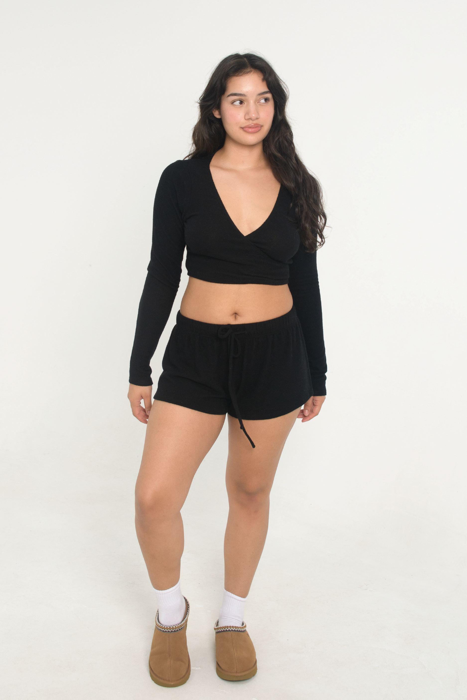 Sweater Shorts - Black