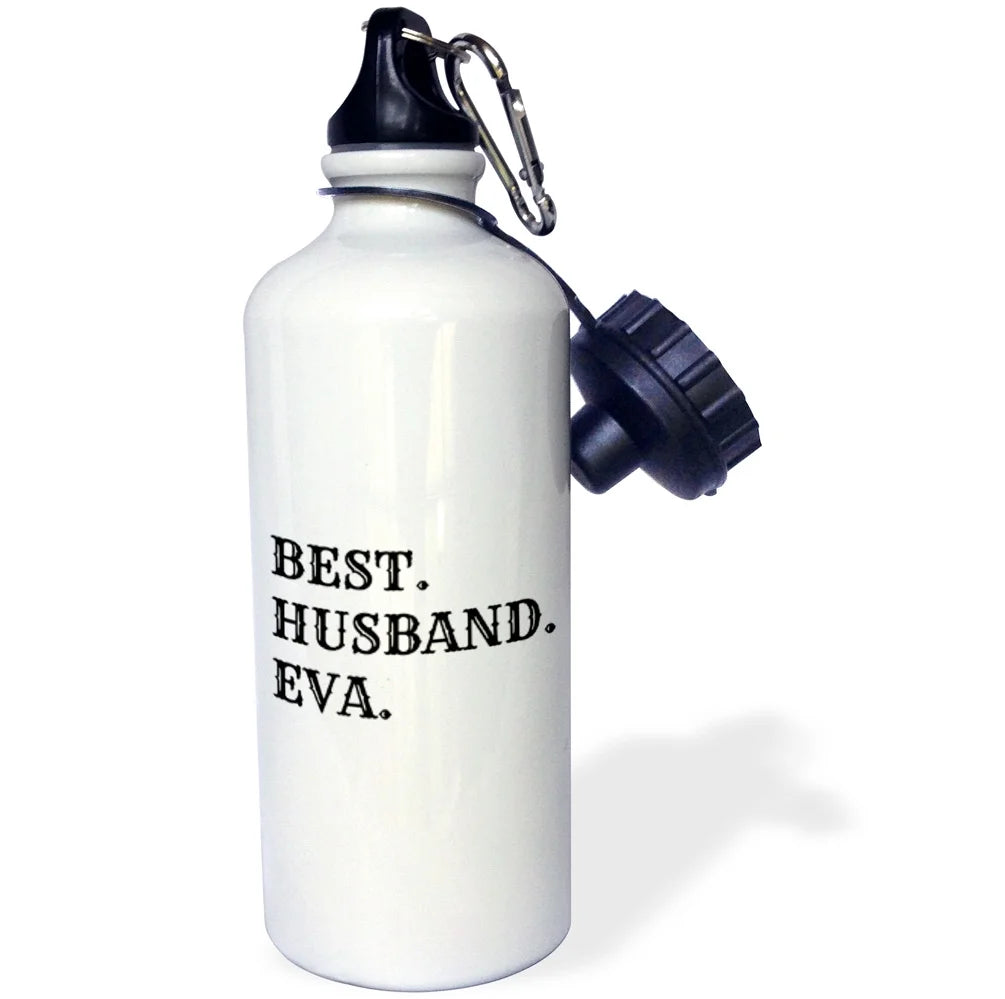 21 oz White Sports Water Bottle O318