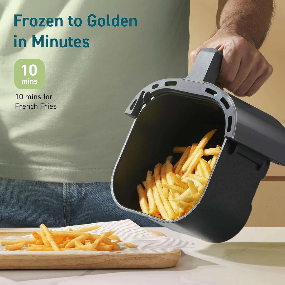 Black 8QT Digital Touchscreen Airfryer J834588