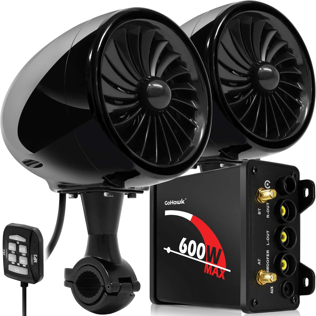 2.1 Channel 600W Waterproof Bluetooth Motorcycle Stereo Speakers I794541