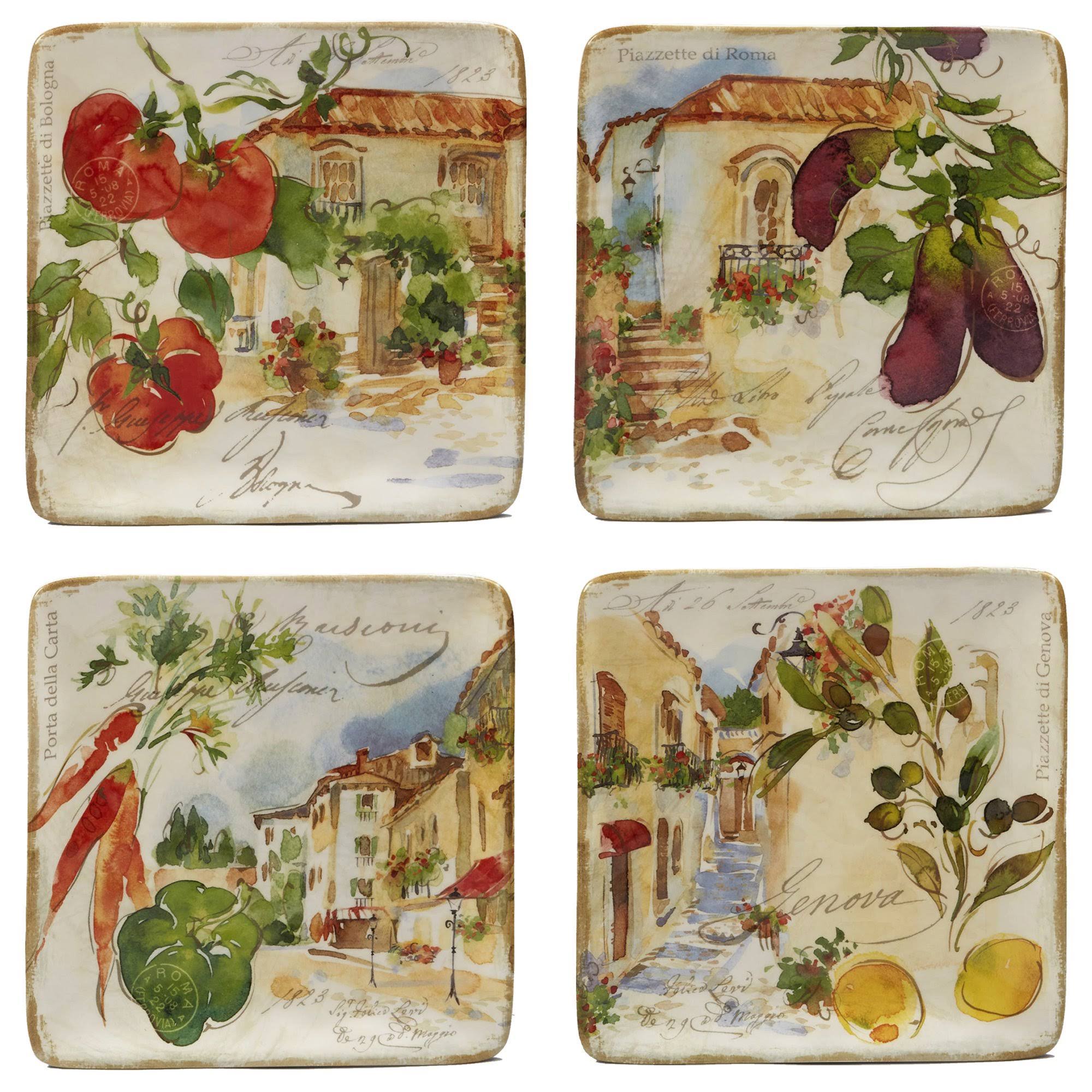 8.5x22 Salad Plate Set of 4 N9805