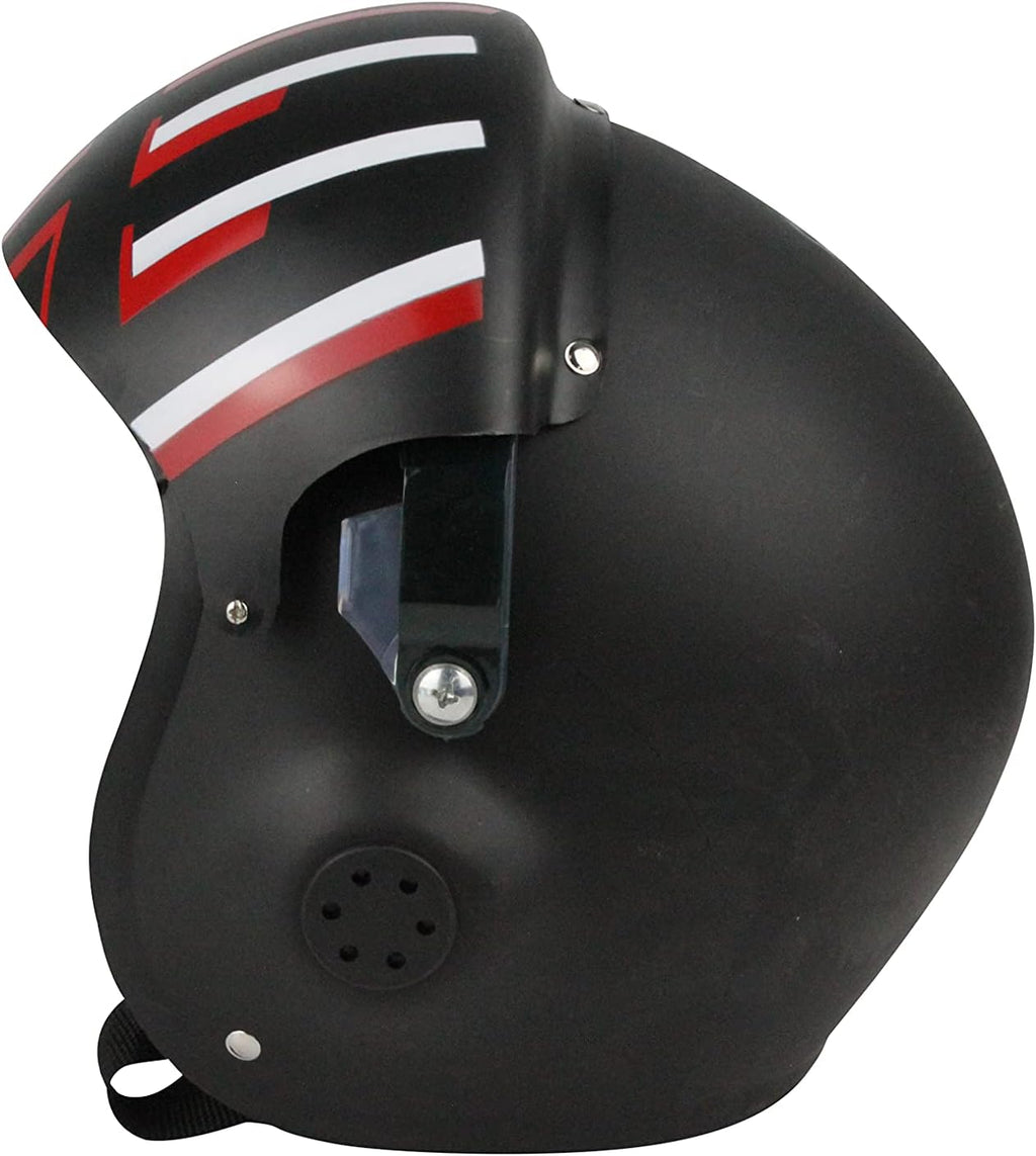 Black Air Force Combat Pilot Helmet Costume Accessory Y262