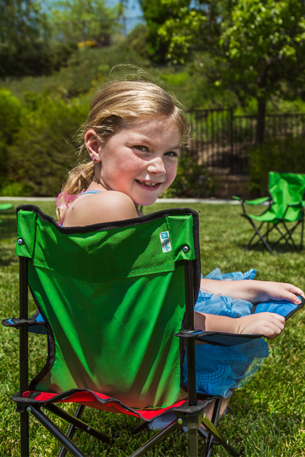 Tri-Color Kids Folding Chair G433319