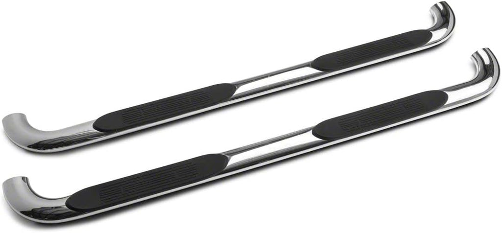 Oval Bent End Side Step Bars in Stainless Steel O75326