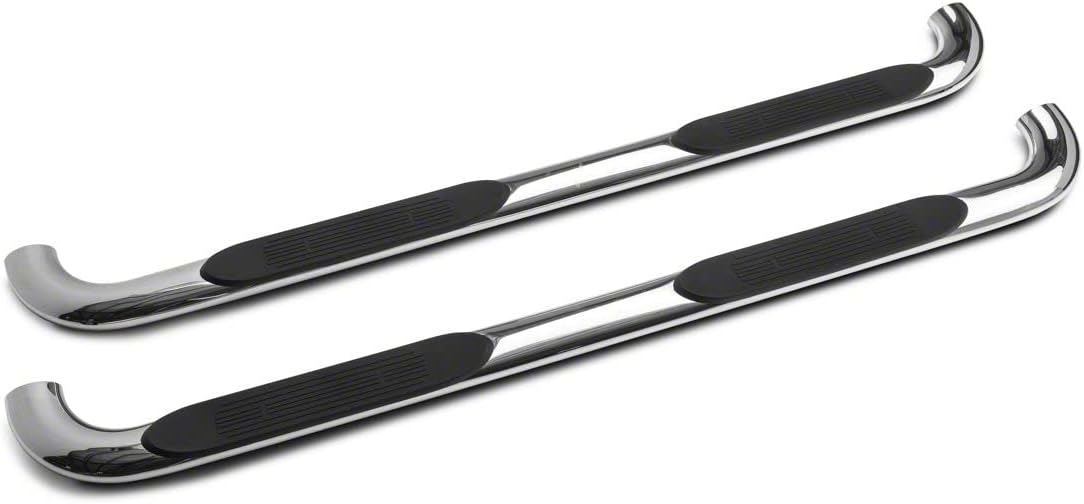 Oval Bent End Side Step Bars in Stainless Steel O75326