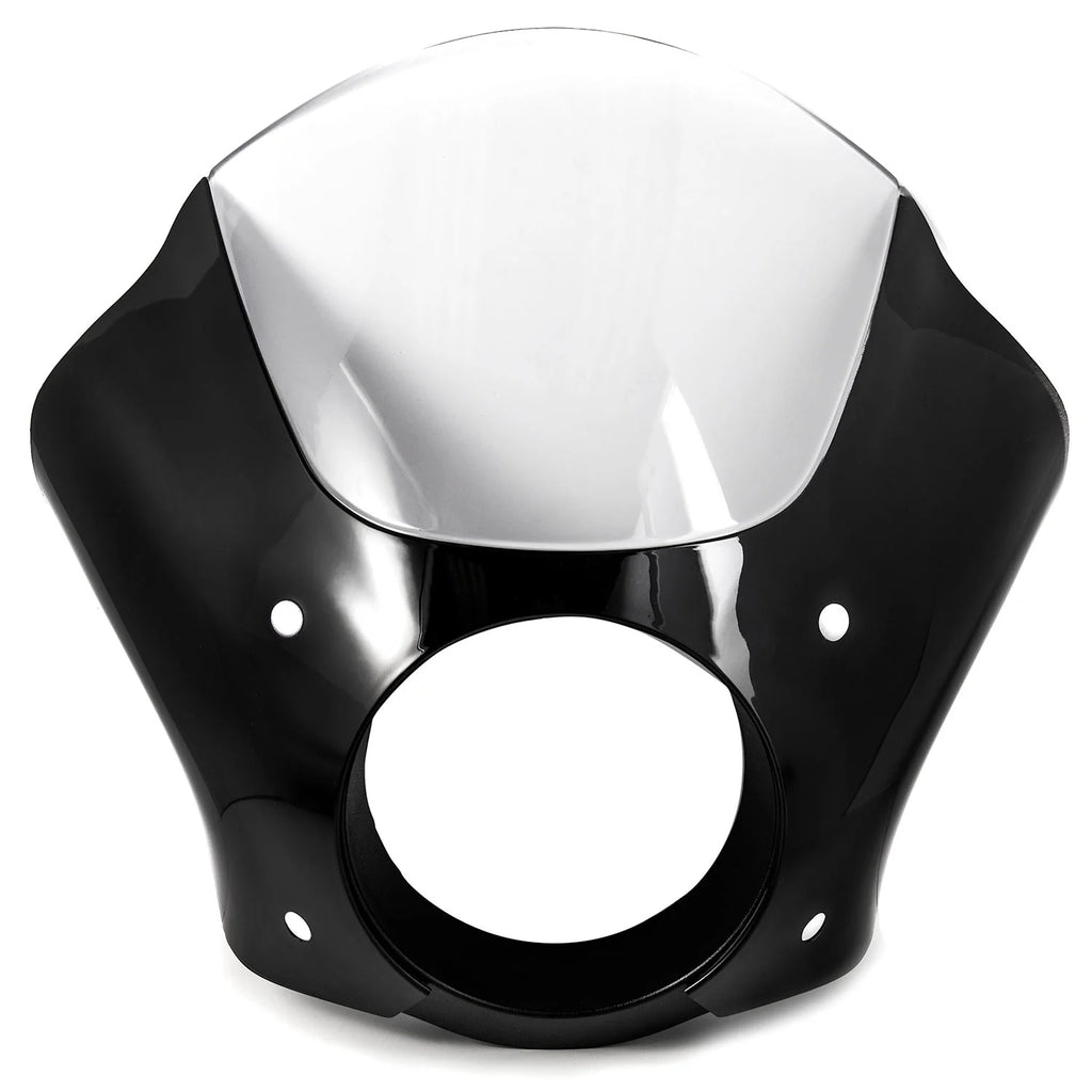 Black & Clear Quarter Fairing Windshield Kit with Fork Mounting Hardware E757629
