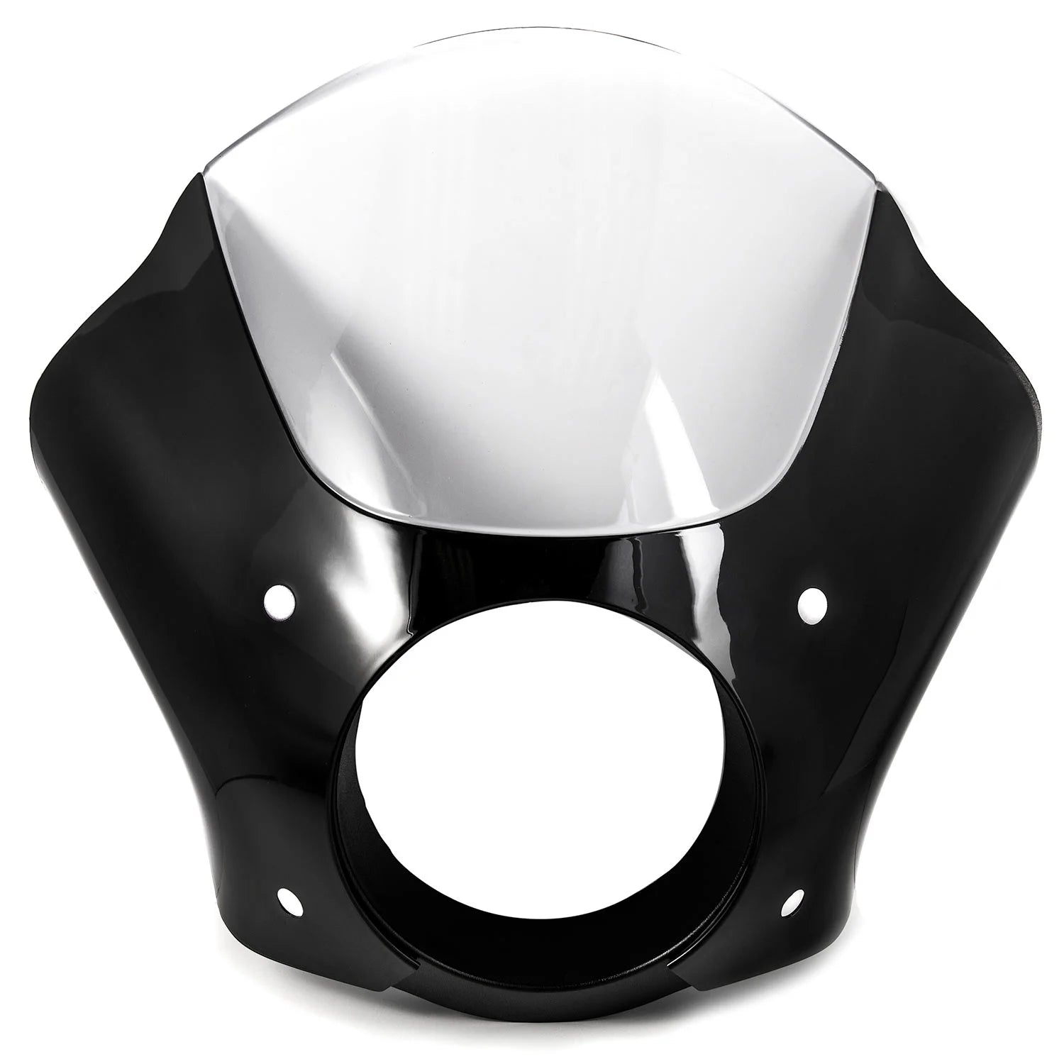 Black & Clear Quarter Fairing Windshield Kit with Fork Mounting Hardware E757629
