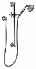 Polished Chrome Traditional Handshower with Wall-Mounted Slide Bar Q25072