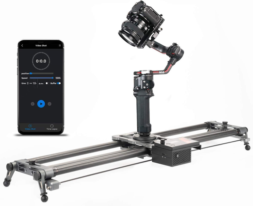 Motorized Camera Slider 100cm/39'' Carbon Fiber with APP Control V449