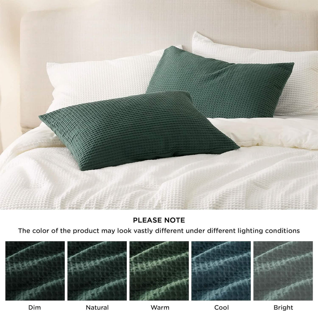 Cotton Waffle Weave Pillowcases S65835
