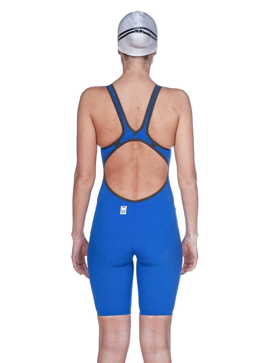 Blue Open Back Swimsuit D274