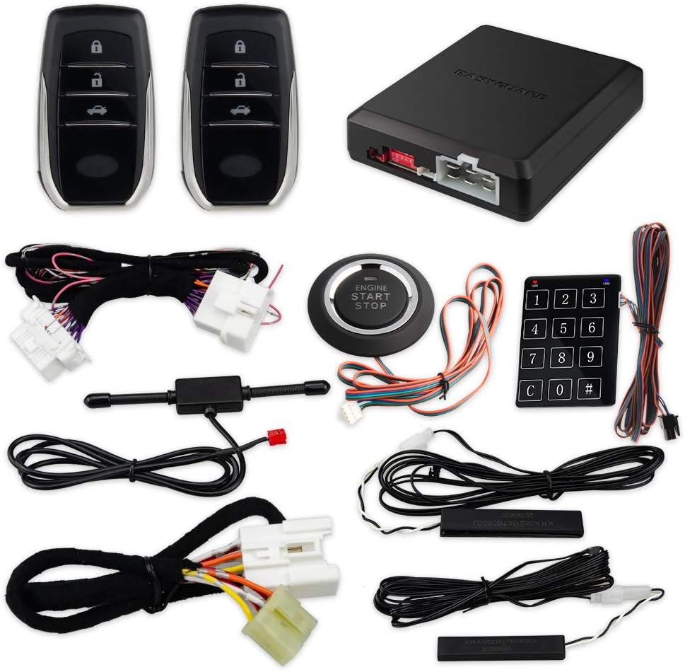 PKE Remote Starter with Passive Keyless Entry Push Start Button for Toyota Fortuner 16-20 Innova 16-19 L866879