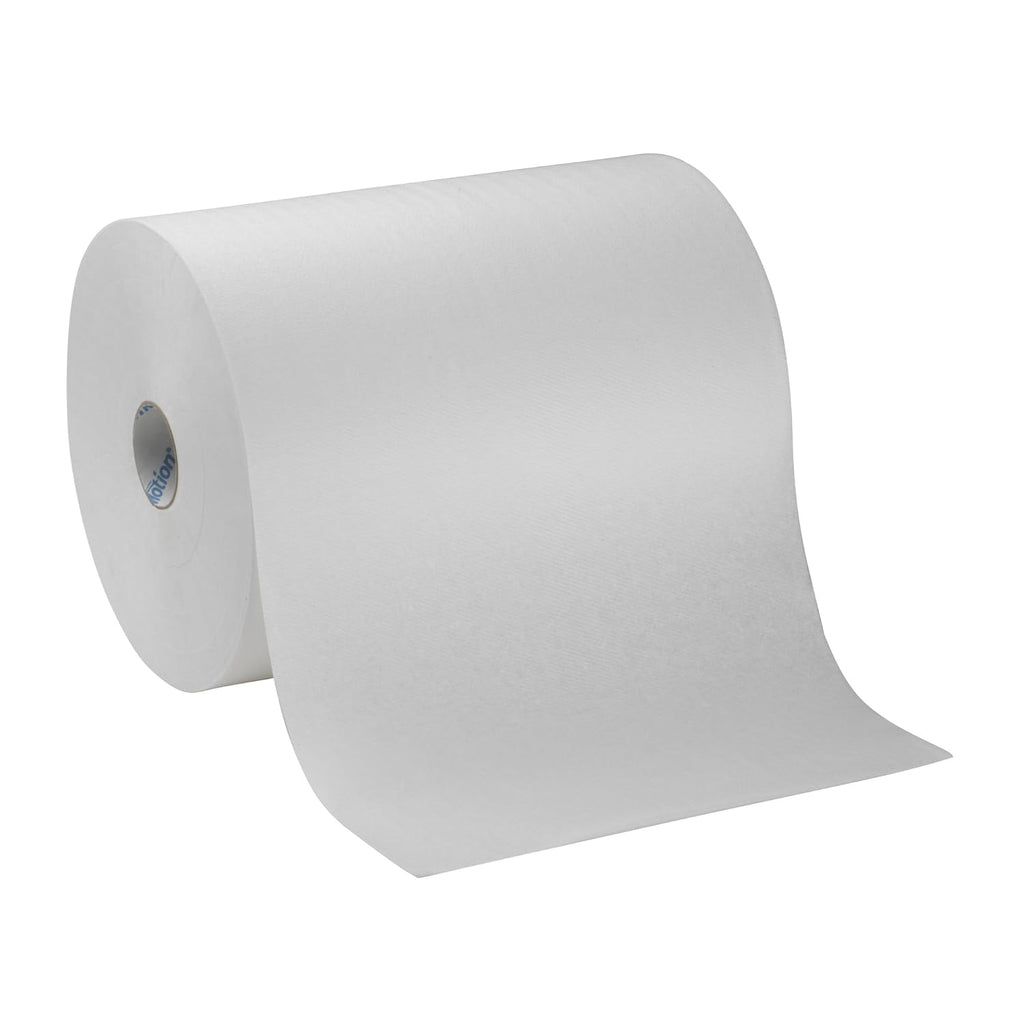 White Paper Towel Roll, 800 Feet Per Roll, 6 Rolls Per Case Pack of 2 K52976