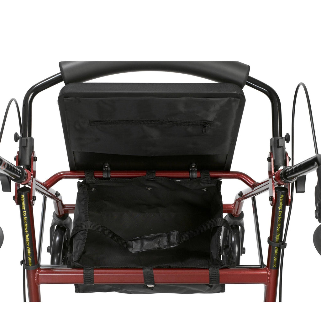 Blue Aluminum Rollator with Padded Seat S429754