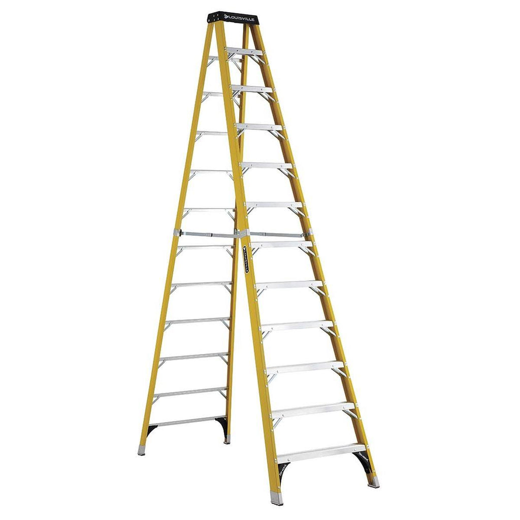 12 ft. 375 lb. Load Capacity Fiberglass Stepladder G294074