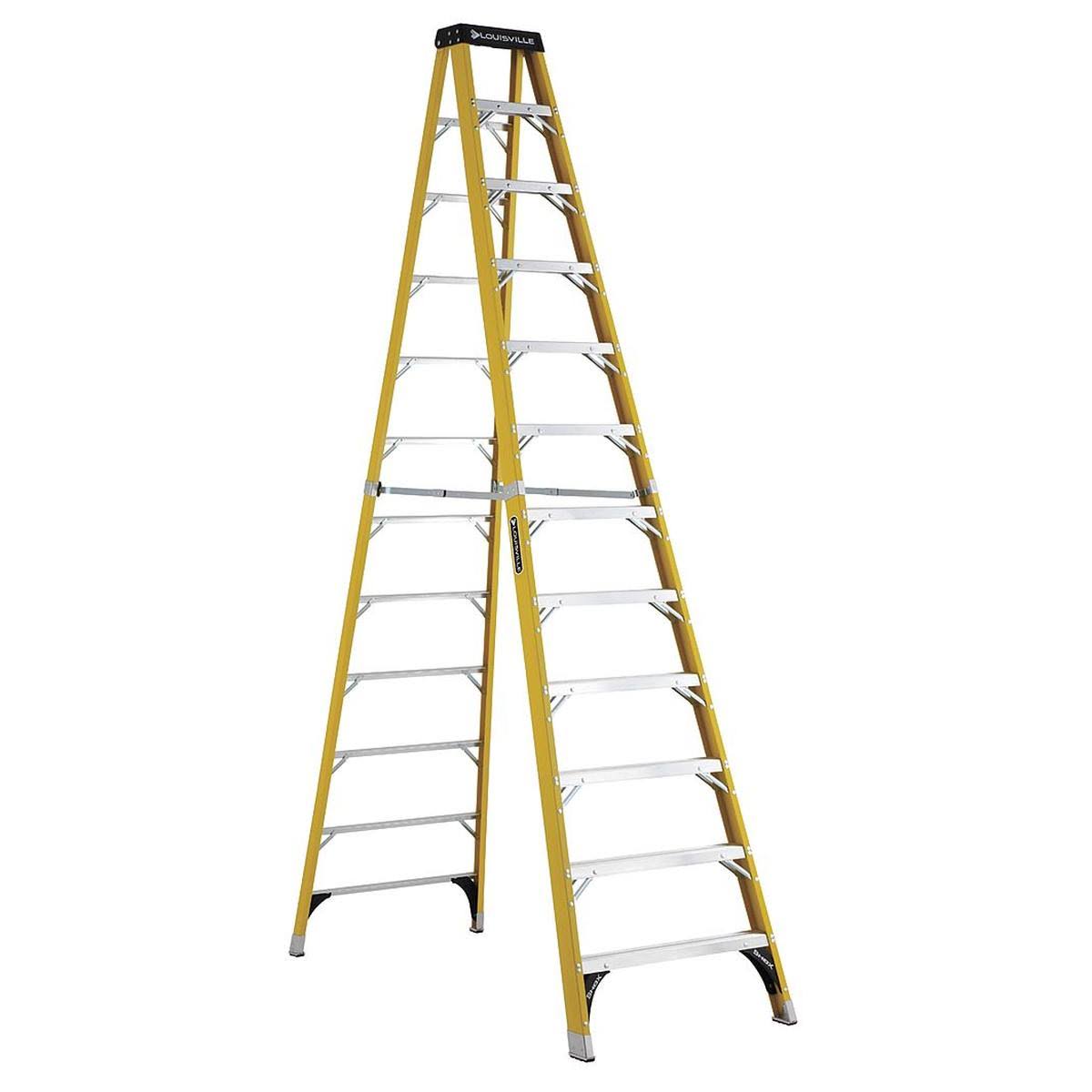 12 ft. 375 lb. Load Capacity Fiberglass Stepladder G294074