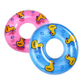 2 Pcs Plastic Baby Bath Toy Inflatable Swim Ring (Pink & Blue) N48801