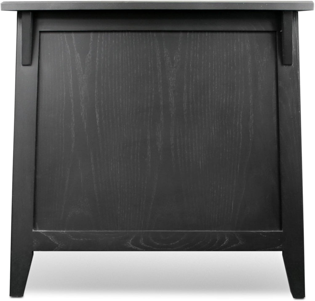 Slate Black Cabinet End Table K340