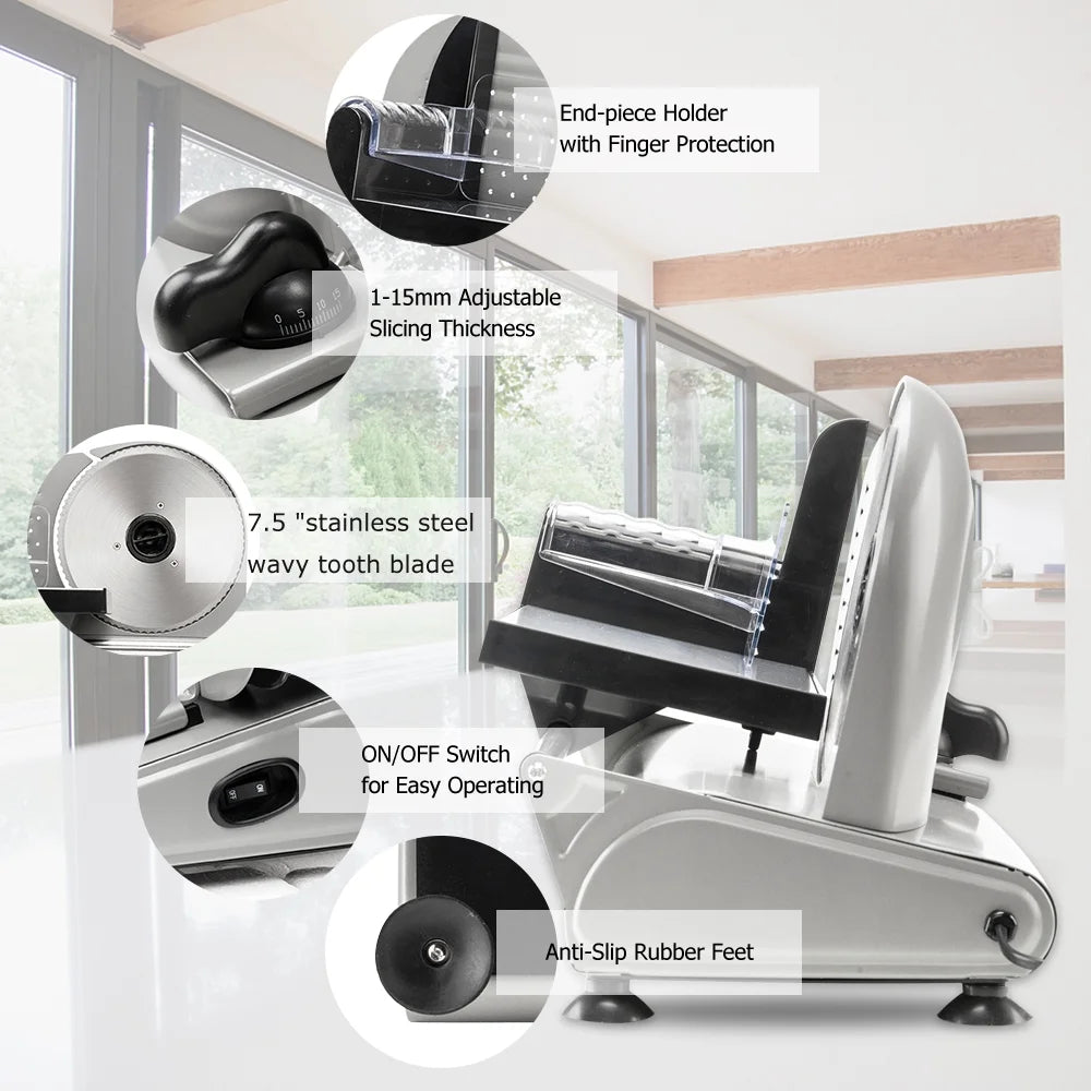 Semi-automatic Gear Cutter Vegetable Slicer, Electric Meat Slicer K434