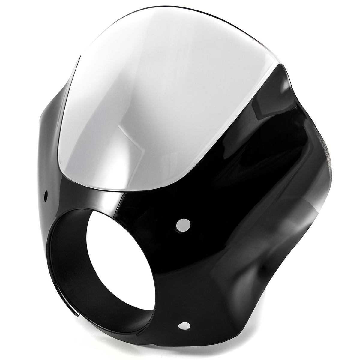Black & Clear Quarter Fairing Windshield Kit with Fork Mounting Hardware E757629