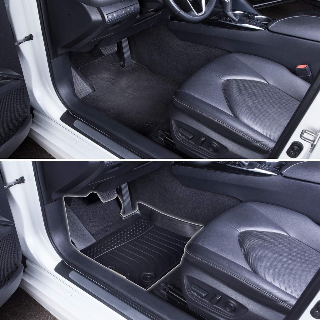 Black Front and Rear Car Mats for Lexus RX 2016-2022 O706