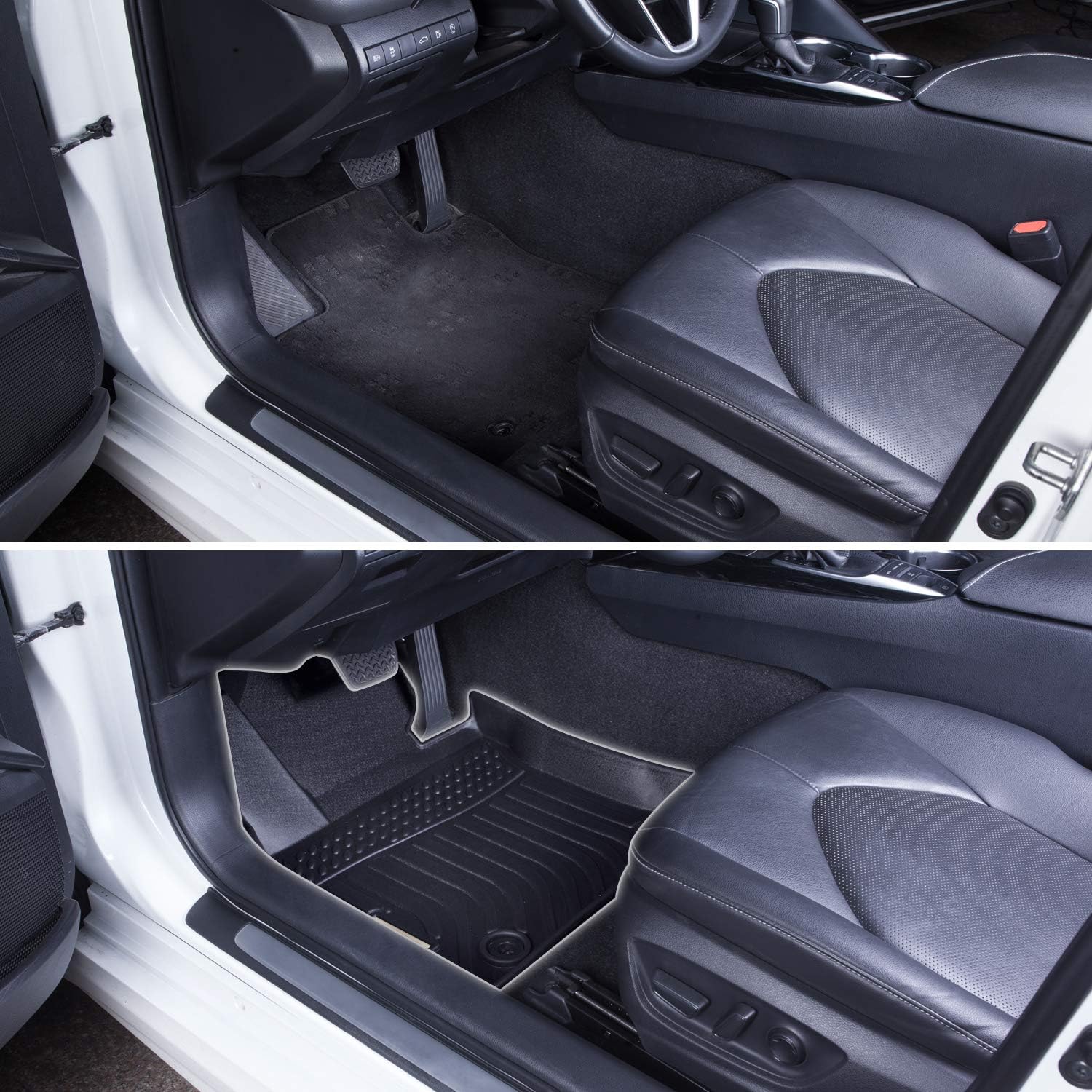Black Front and Rear Car Mats for Lexus RX 2016-2022 O706