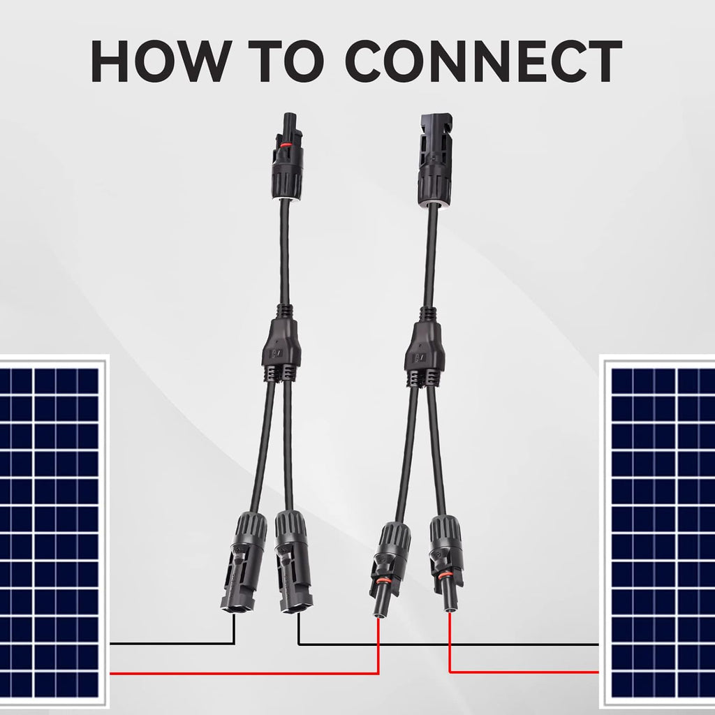 1 Pair Solar Panel Parallel Adapter Q75577