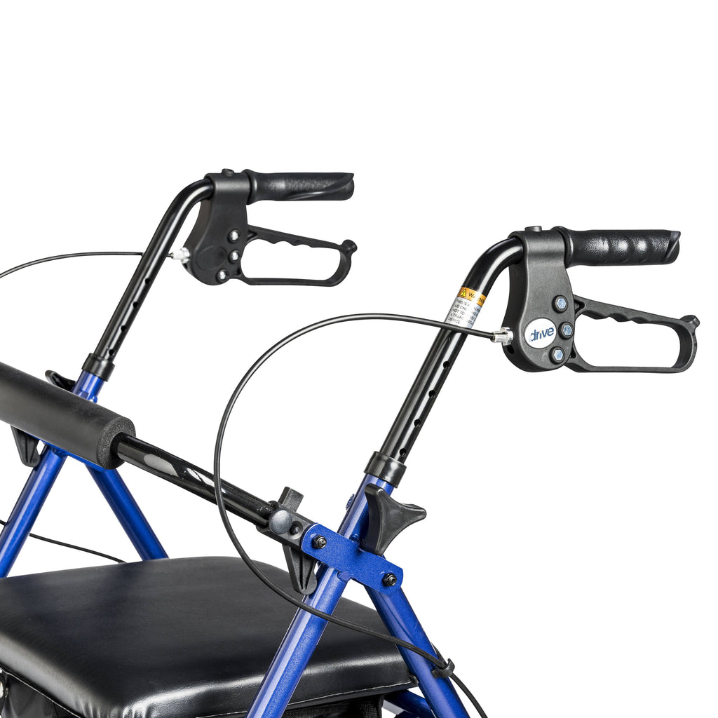 Blue Aluminum Rollator with Padded Seat S429754