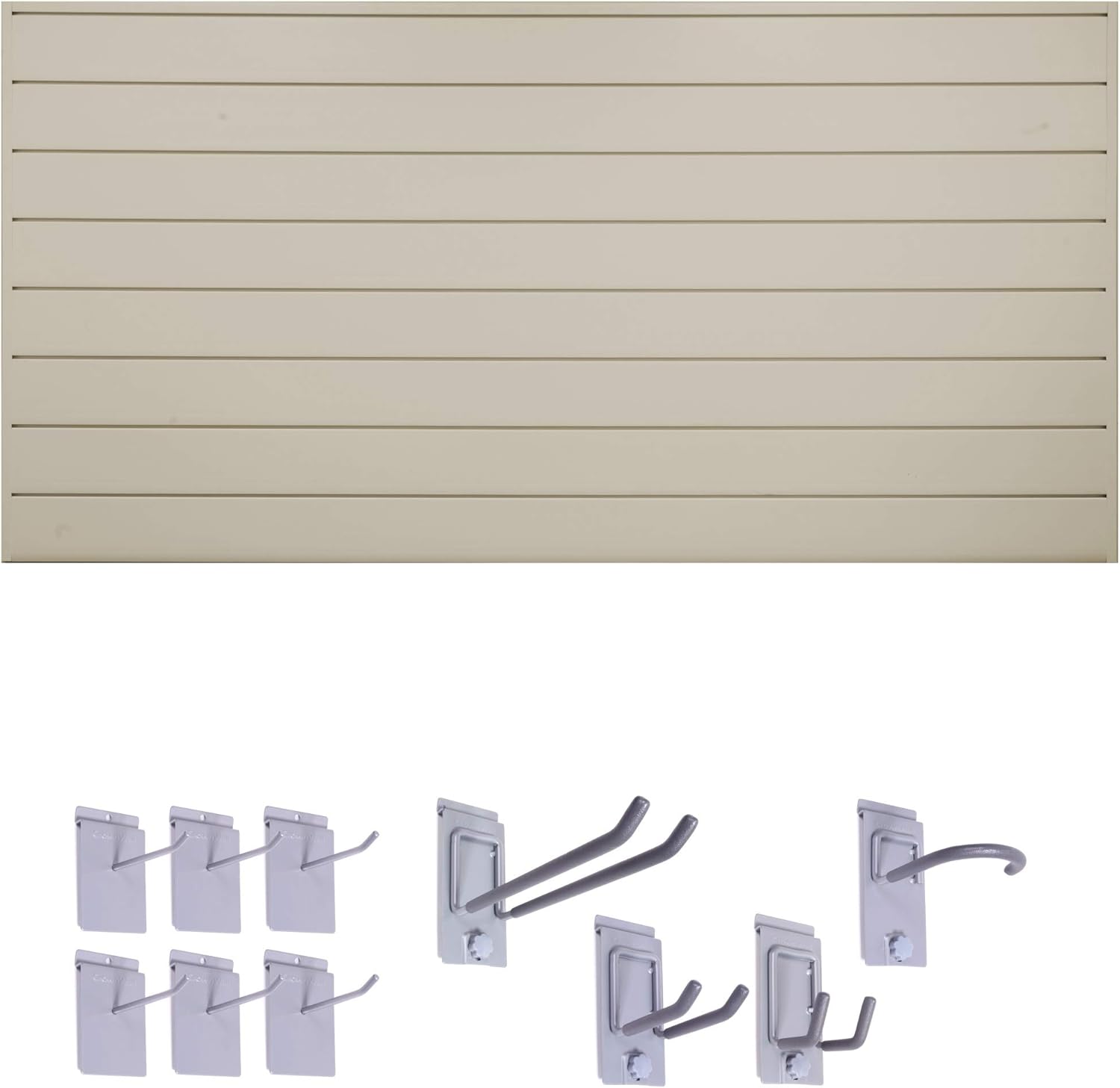 6" Starter Bundle (8x4 ft) with 10-Piece Locking Hook Kit (White) Q783633