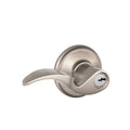Satin Nickel Keyed Entry Lever G316017