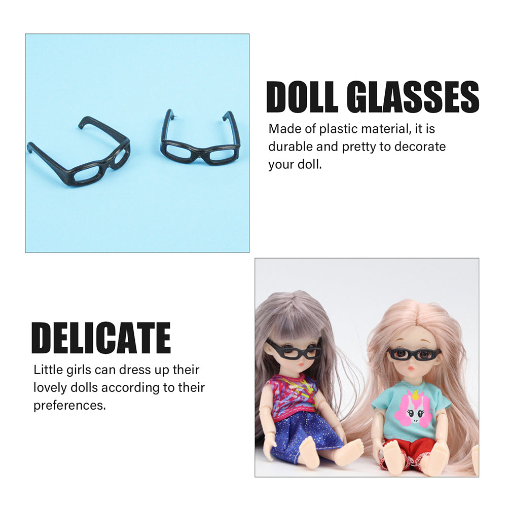 Black Frame Glasses Plastic 60 Pcs S5351