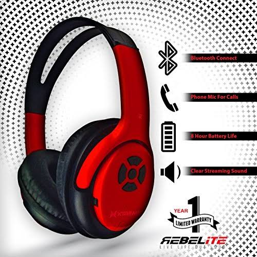 Red Bluetooth Headphones I53187