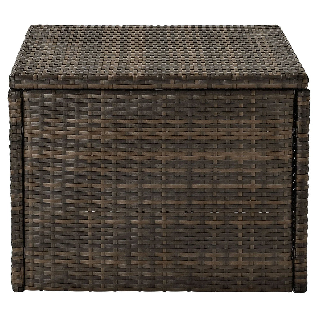 Brown Wicker Rattan Patio Coffee Table V2884