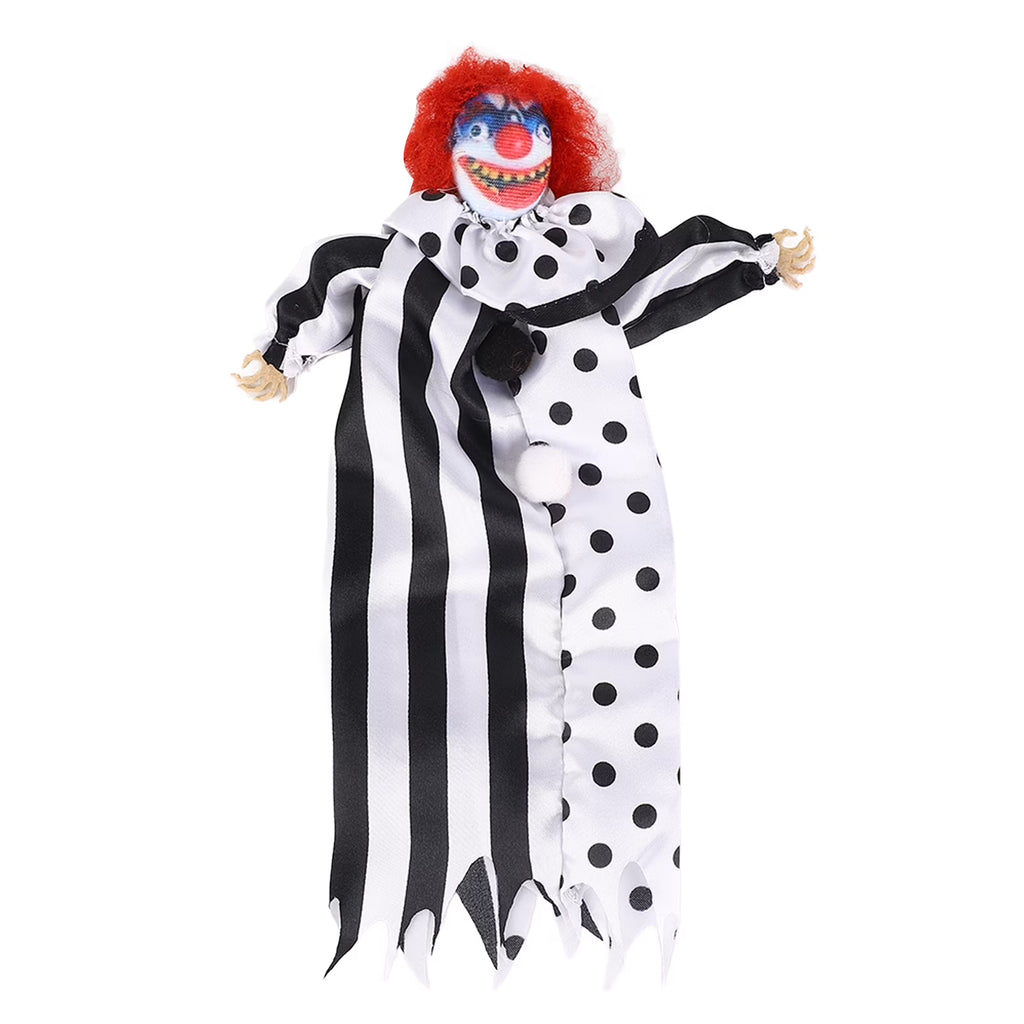 Hanging Clown Doll Decoration Black Approx. 25X15cm V980