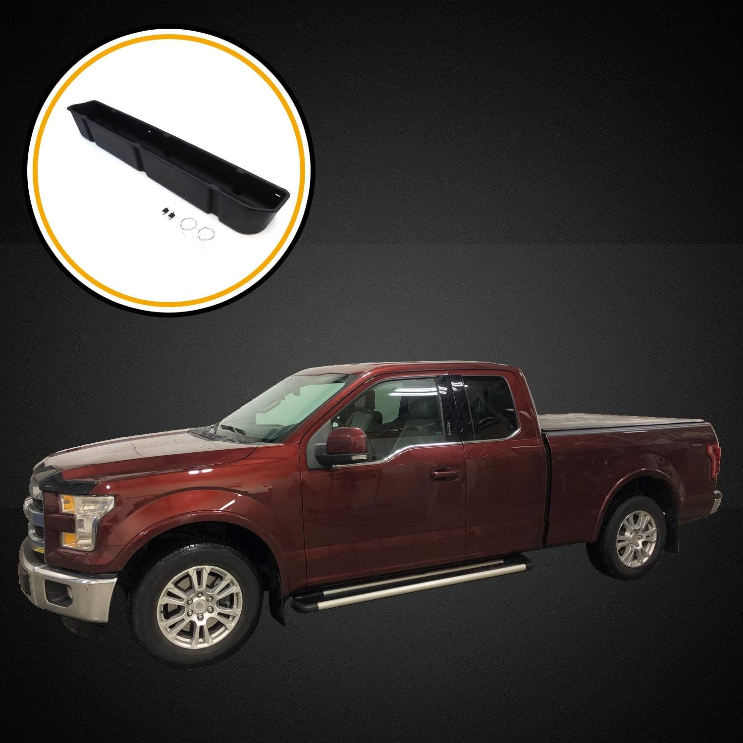 Under Seat Storage Box for Ford F-150 Super Cab and Super Duty SuperCab T87260