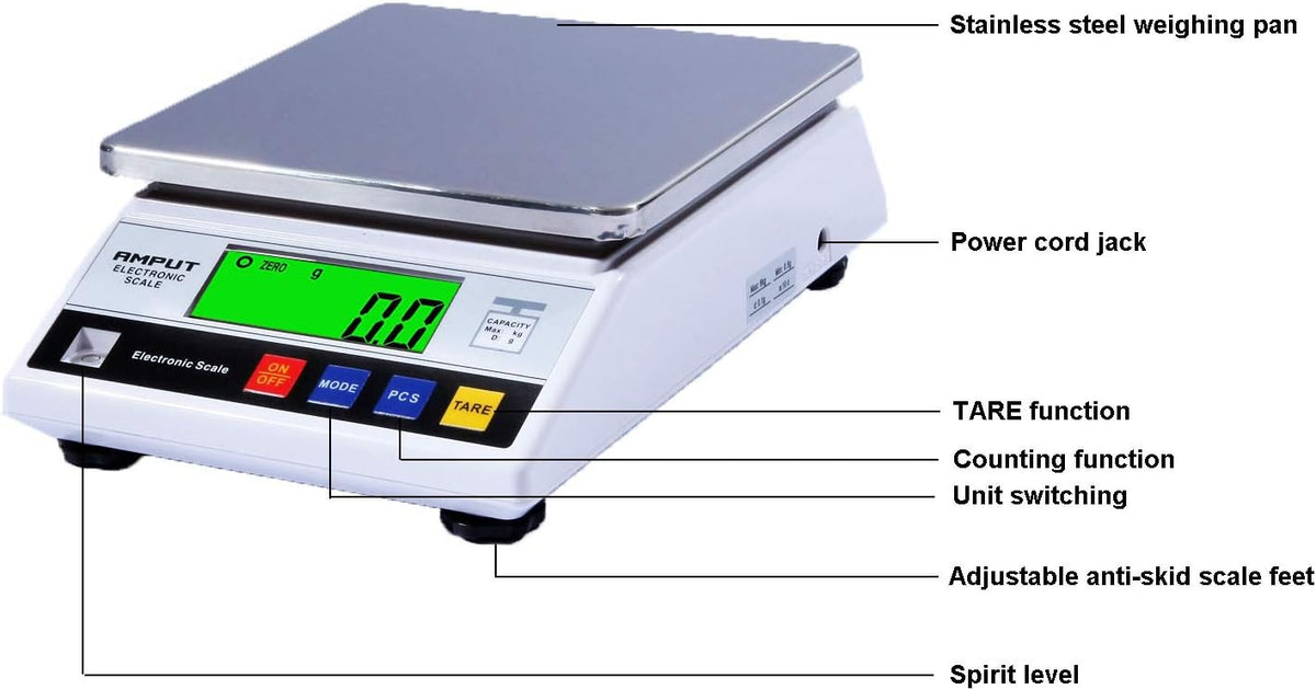 6kg x 0.1g Digital Electronic Balance Scale A3126