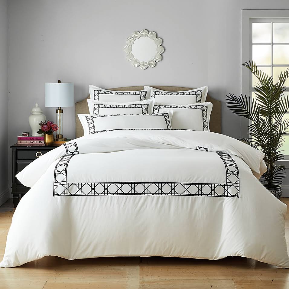 Black 3-Piece King Duvet Cover Set C7540