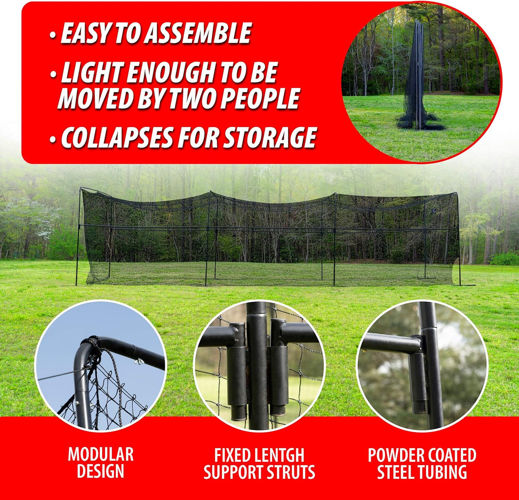 40 Foot Collapsable Batting Cage with Frame and Netting F529247