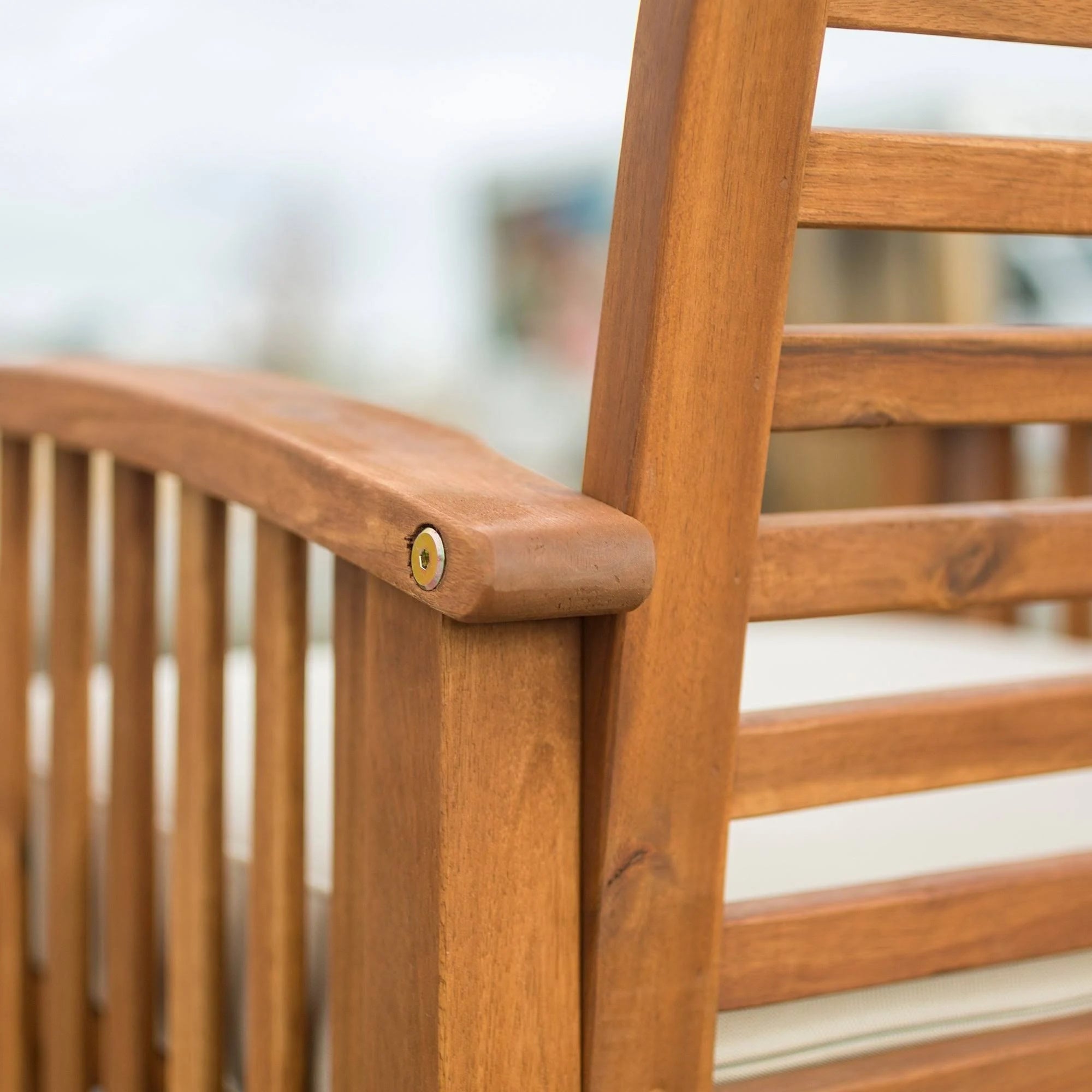 Brown Acacia Outdoor Love Seat B40790
